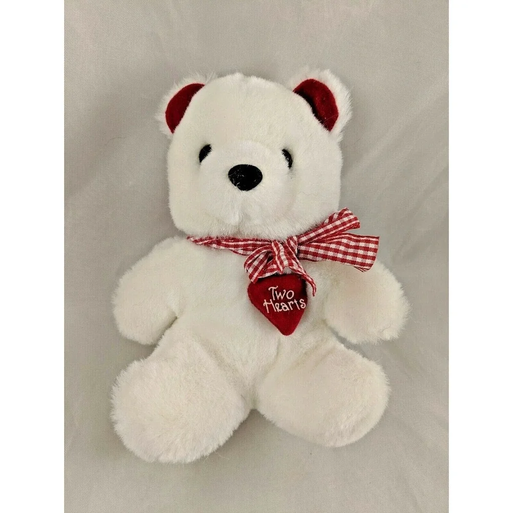 Applause‎ White Bear Love Bearer Plush 8 Inch 1985 Stuffed Animal toy